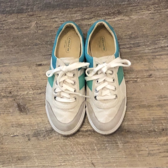 Coach “Candy” sneakers. Size 7. Leather and canvas upper. No rips or tears. - Picture 1 of 13